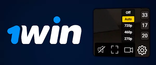 1win tv bet adjusting the resolution of the video